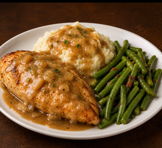Smothered Chicken Dinner meal